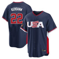 Trusc LA.Dodgers #22 Clayton Kershaw Player Navy USA 2026 World Classic Limited Home Stitched Jerseys