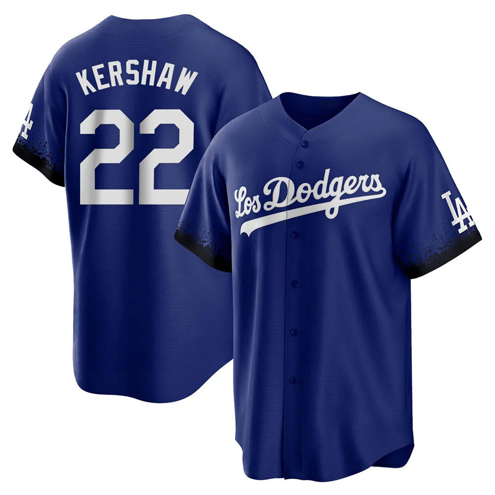 Trusc LA.Dodgers #22 Clayton Kershaw Player Royal City Connect Home Game Stitched Jerseys