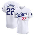 Trusc LA.Dodgers #22 Clayton Kershaw Player White Limited Elite Stitched Jerseys