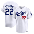 Trusc LA.Dodgers #22 Clayton Kershaw Player White Limited Home Stitched Jerseys