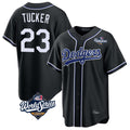 Trusc LA.Dodgers #23 Kyle Tucker Player Black World Series Carbon Limited Home Stitched Jerseys
