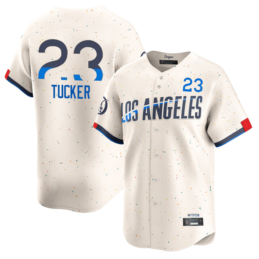 Trusc LA.Dodgers #23 Kyle Tucker Player Cream City Connect Limited Home Stitched Jerseys