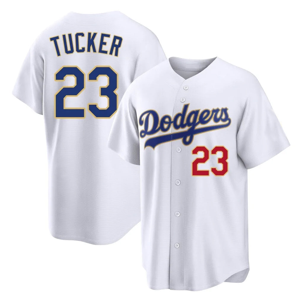 Trusc LA.Dodgers #23 Kyle Tucker Player Gold White 2026 Collection Stadium Limited Stitched Jerseys