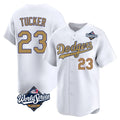 Trusc LA.Dodgers #23 Kyle Tucker Player Gold World Series Collection Limited Home Stitched Jerseys