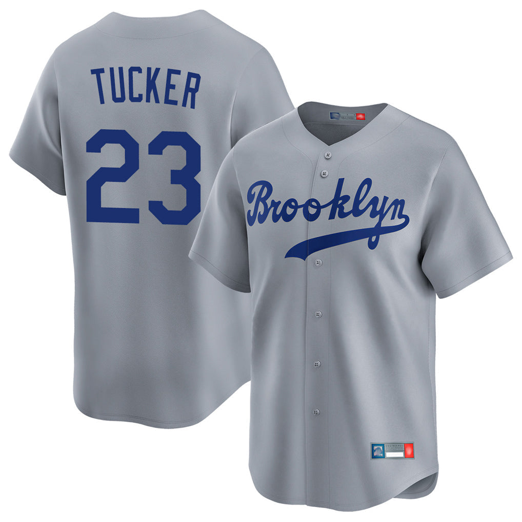 Trusc LA.Dodgers #23 Kyle Tucker Player Gray Game Limited Home Stitched Jerseys