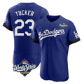 Trusc LA.Dodgers #23 Kyle Tucker Player Royal World Series City Connect Elite Home Stitched Jerseys