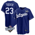 Trusc LA.Dodgers #23 Kyle Tucker Player Royal World Series Game Stitched Jerseys