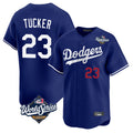 Trusc LA.Dodgers #23 Kyle Tucker Player Royal World Series Limited Home Stitched Jerseys