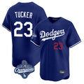 Trusc LA.Dodgers #23 Kyle Tucker Player Royal World Series Meet Limited Home Stitched Jerseys