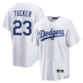 Trusc LA.Dodgers #23 Kyle Tucker Player White Game Home Stitched Jerseys