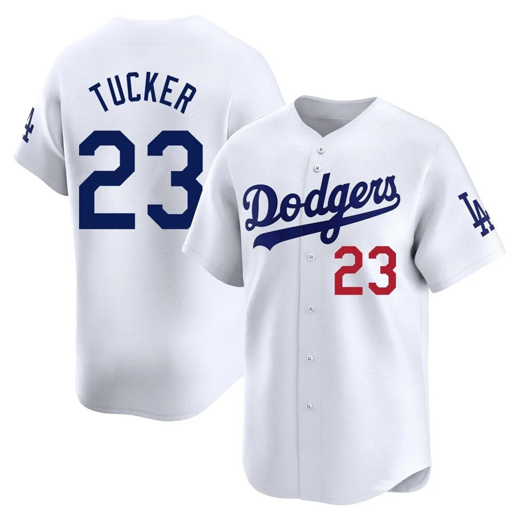Trusc LA.Dodgers #23 Kyle Tucker Player White Limited Home Stitched Jerseys