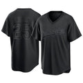 Trusc LA.Dodgers #25 Tommy Edman Player Black Pitch Fashion T-shirt Stitched Jerseys