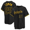 Trusc LA.Dodgers #25 Tommy Edman Player Black Snake Skin City Game Home Stitched Jerseys