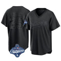 Trusc LA.Dodgers #25 Tommy Edman Player Black World Series Meet Pitch Fashion T-shirt Stitched Jerseys