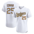 Trusc LA.Dodgers #25 Tommy Edman Player Gold Limited Elite Home Stitched Jerseys