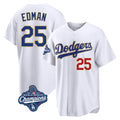 Trusc LA.Dodgers #25 Tommy Edman Player Gold White World Series Meet 2026 Collection Stadium Limited Stitched Jerseys