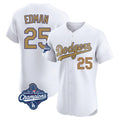 Trusc LA.Dodgers #25 Tommy Edman Player Gold World Series Meet Limited Elite Home Stitched Jerseys
