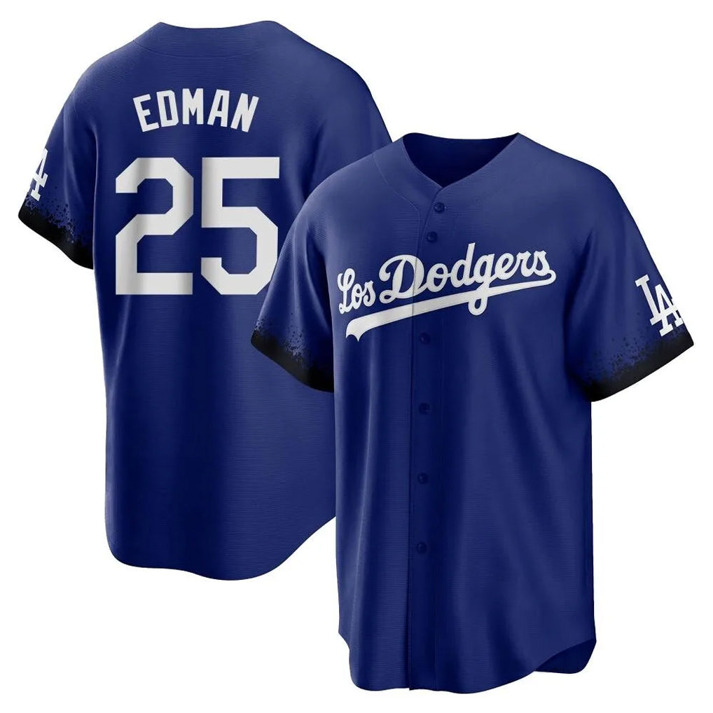 Trusc LA.Dodgers #25 Tommy Edman Player Royal City Connect Home Game Stitched Jerseys