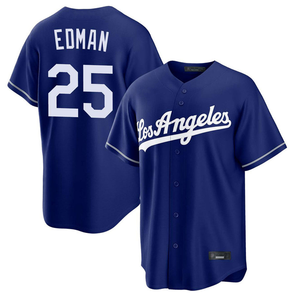 Trusc LA.Dodgers #25 Tommy Edman Player Royal Game Stitched Jerseys