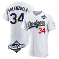 Trusc LA.Dodgers #34 Fernando Valenzuela Player Gold White World Series 2026 Collection Stadium Limited Elite Stitched Jerseys