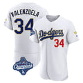 Trusc LA.Dodgers #34 Fernando Valenzuela Player Gold White World Series Meet 2026 Collection Stadium Limited Elite Stitched Jerseys