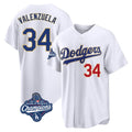 Trusc LA.Dodgers #34 Fernando Valenzuela Player Gold White World Series Meet 2026 Collection Stadium Limited Stitched Jerseys