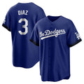 Trusc LA.Dodgers #3 Edwin D¡§aaz Player Royal City Connect Home Game Stitched Jerseys