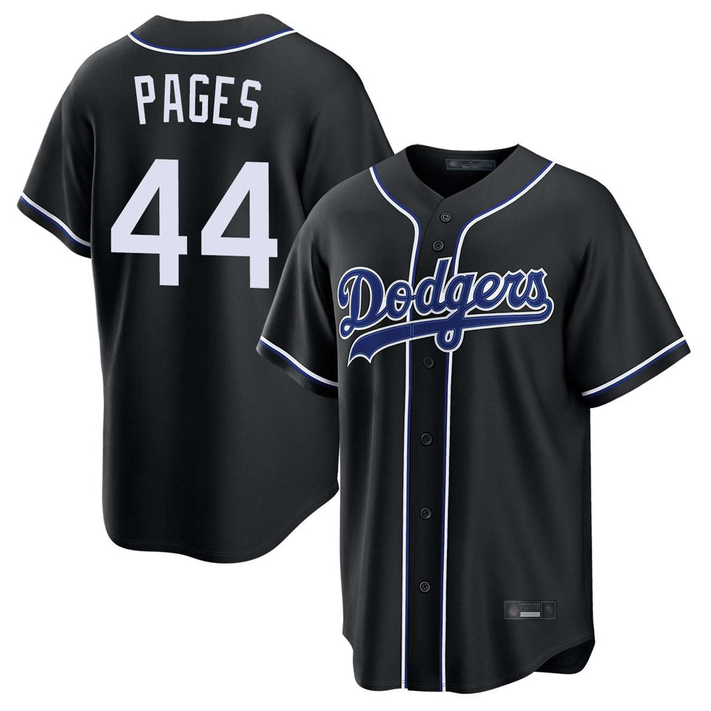 Trusc LA.Dodgers #44 Andy Pages Player Black Carbon Limited Home Stitched Jerseys