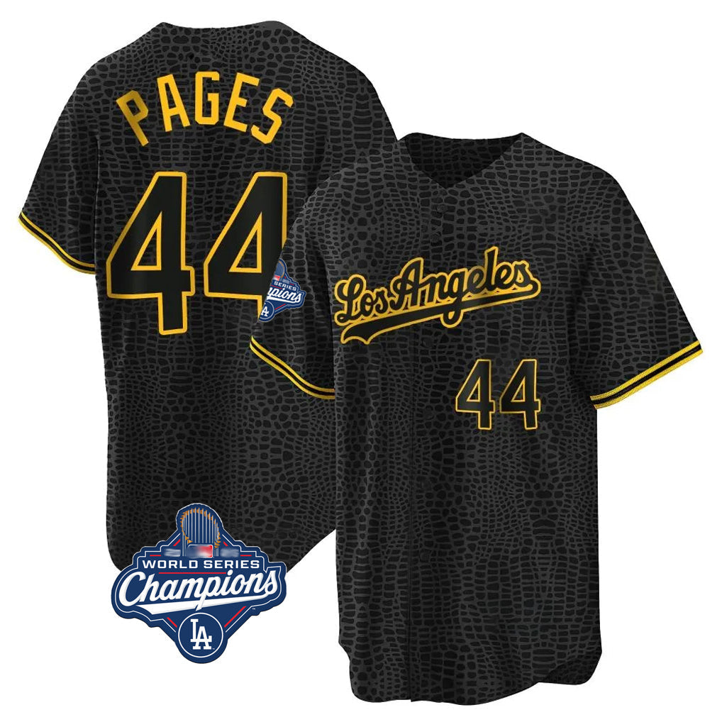 Trusc LA.Dodgers #44 Andy Pages Player Black Gold World Series Meet Limited Home Stitched Jerseys