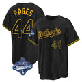 Trusc LA.Dodgers #44 Andy Pages Player Black Gold World Series Meet Limited Home Stitched Jerseys