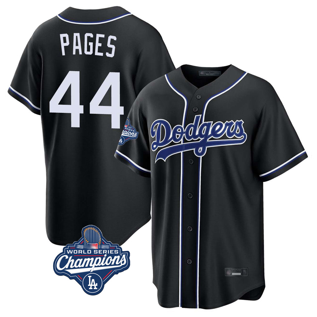 Trusc LA.Dodgers #44 Andy Pages Player Black World Series Meet Carbon Limited Home Stitched Jerseys
