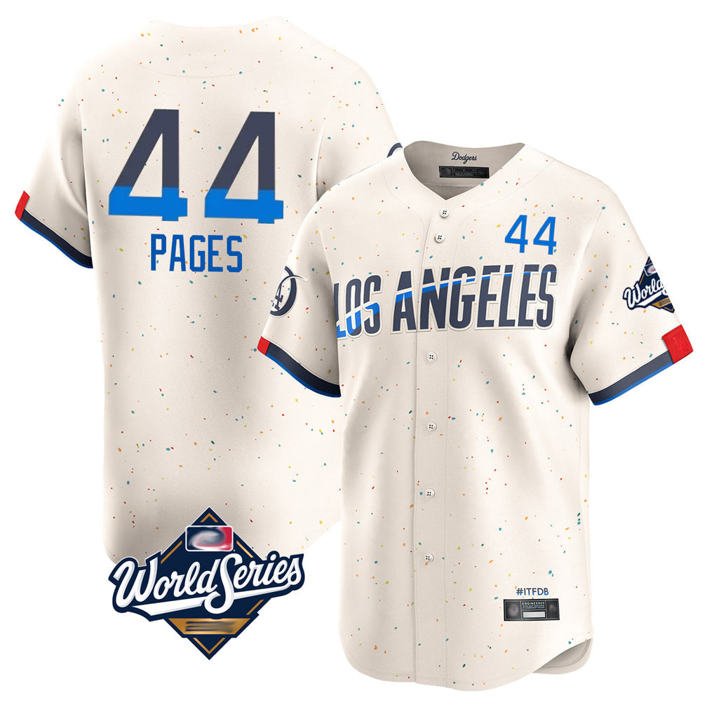 Trusc LA.Dodgers #44 Andy Pages Player Cream World Series City Connect Limited Home Stitched Jerseys