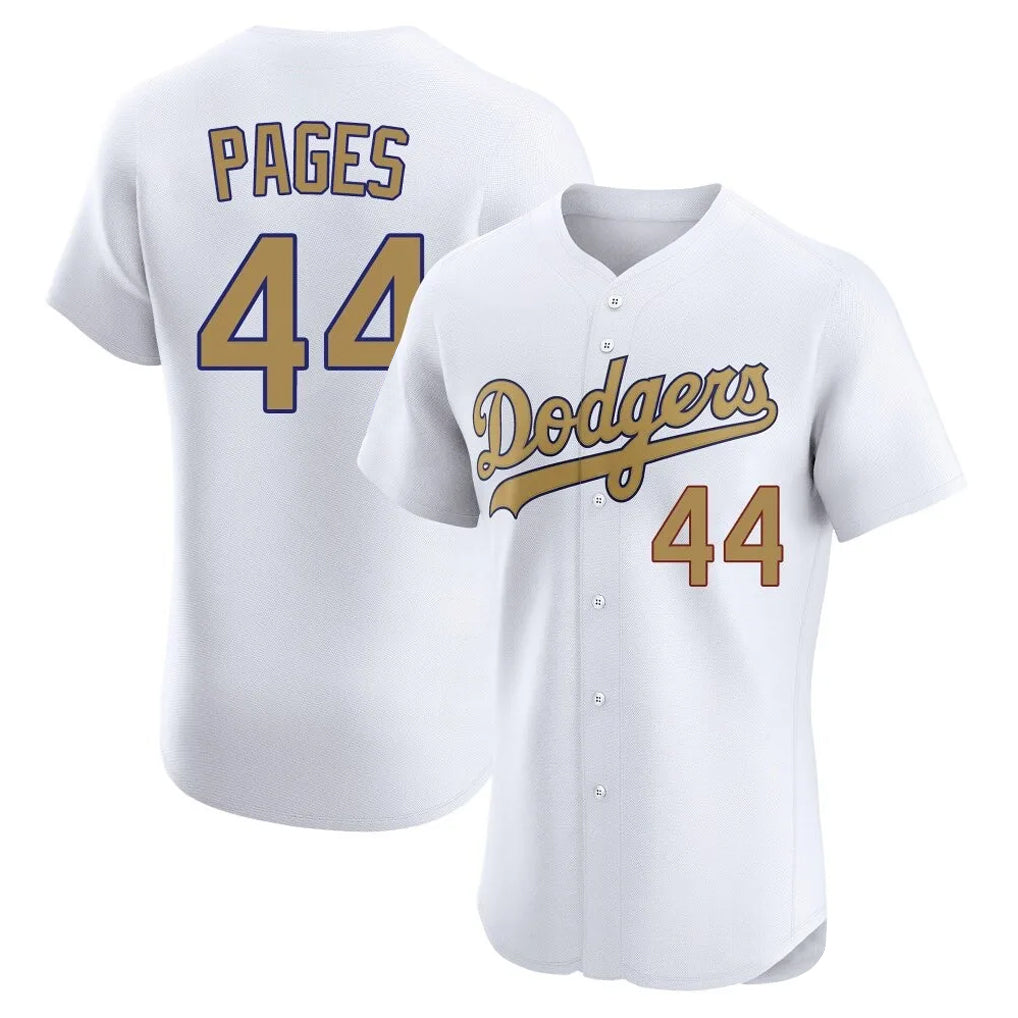 Trusc LA.Dodgers #44 Andy Pages Player Gold Limited Elite Home Stitched Jerseys