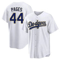Trusc LA.Dodgers #44 Andy Pages Player Gold White 2026 Collection Stadium Game Stitched Jerseys