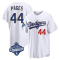 Trusc LA.Dodgers #44 Andy Pages Player Gold White World Series Meet 2026 Collection Stadium Limited Stitched Jerseys