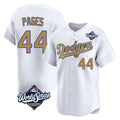 Trusc LA.Dodgers #44 Andy Pages Player Gold World Series Collection Limited Home Stitched Jerseys