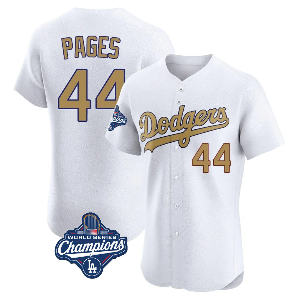 Trusc LA.Dodgers #44 Andy Pages Player Gold World Series Meet Limited Elite Home Stitched Jerseys