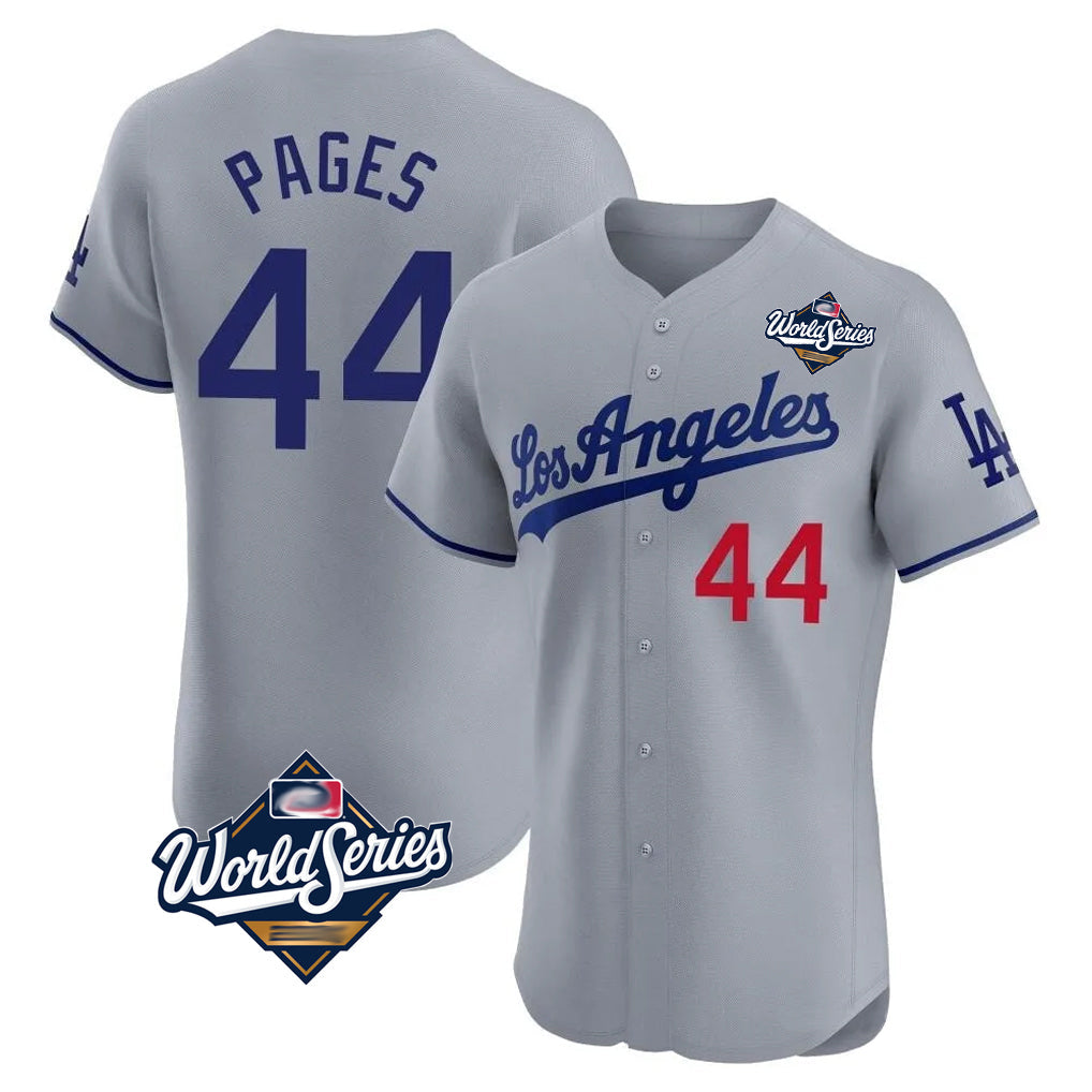 Trusc LA.Dodgers #44 Andy Pages Player Gray World Series Limited Elite Home Stitched Jerseys