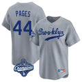 Trusc LA.Dodgers #44 Andy Pages Player Gray World Series Meet Game Limited Home Stitched Jerseys