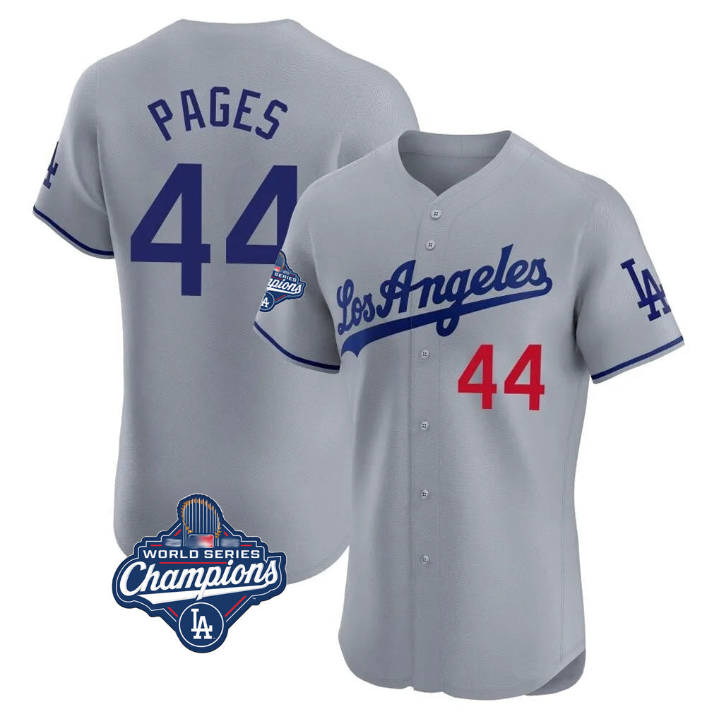 Trusc LA.Dodgers #44 Andy Pages Player Gray World Series Meet Limited Elite Home Stitched Jerseys