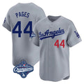 Trusc LA.Dodgers #44 Andy Pages Player Gray World Series Meet Limited Home Stitched Jerseys