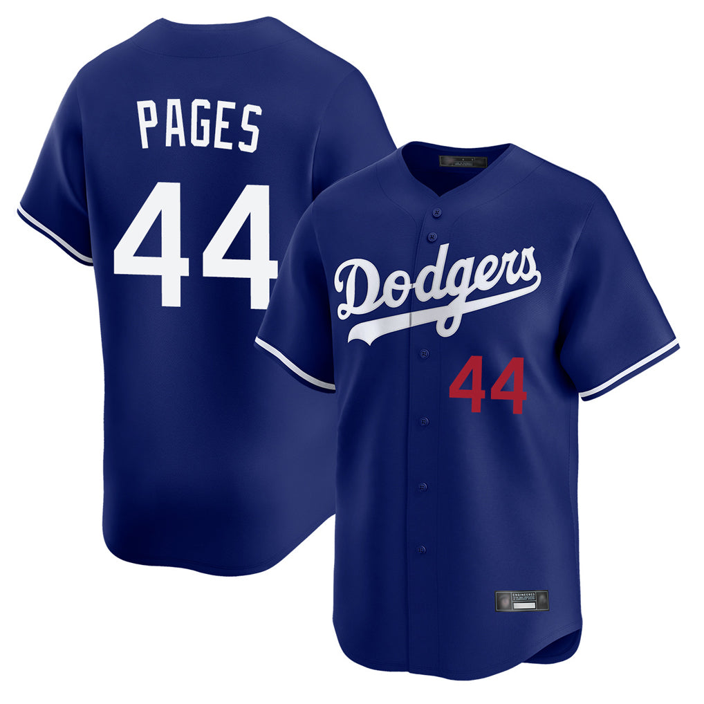 Trusc LA.Dodgers #44 Andy Pages Player Royal Limited Home Stitched Jerseys