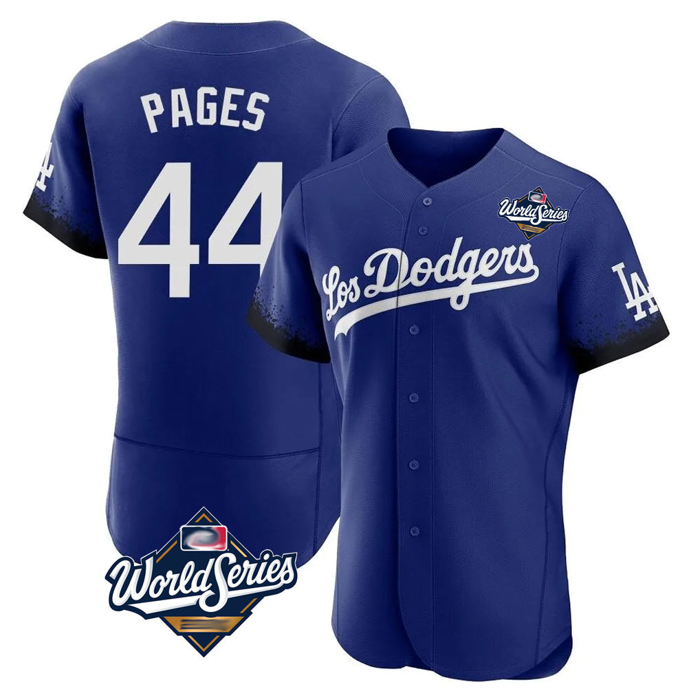 Trusc LA.Dodgers #44 Andy Pages Player Royal World Series City Connect Elite Home Stitched Jerseys
