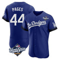 Trusc LA.Dodgers #44 Andy Pages Player Royal World Series City Connect Elite Home Stitched Jerseys