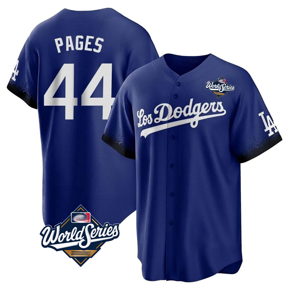 Trusc LA.Dodgers #44 Andy Pages Player Royal World Series City Connect Home Game Stitched Jerseys