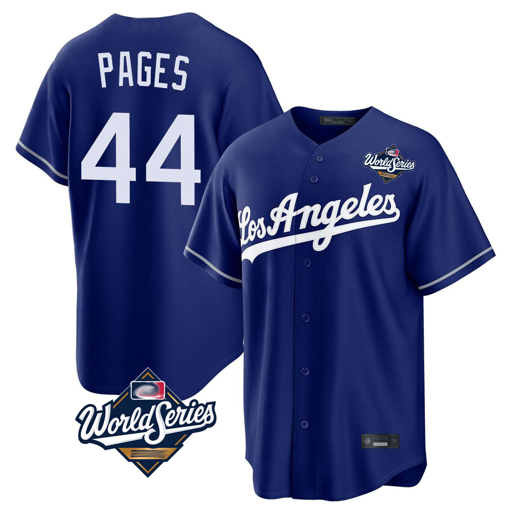 Trusc LA.Dodgers #44 Andy Pages Player Royal World Series Game Stitched Jerseys