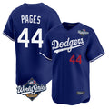 Trusc LA.Dodgers #44 Andy Pages Player Royal World Series Limited Home Stitched Jerseys