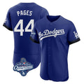 Trusc LA.Dodgers #44 Andy Pages Player Royal World Series Meet City Connect Elite Home Stitched Jerseys