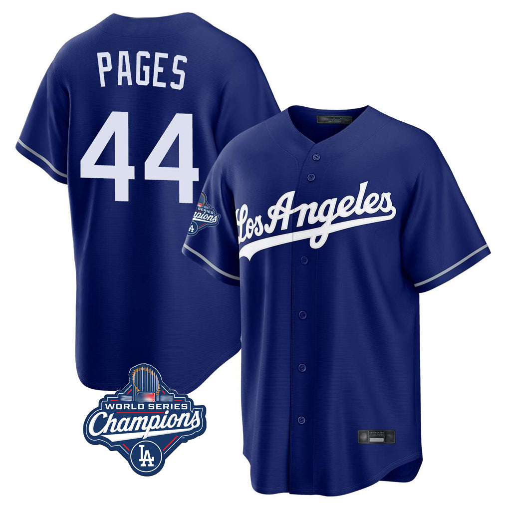 Trusc LA.Dodgers #44 Andy Pages Player Royal World Series Meet Game Stitched Jerseys