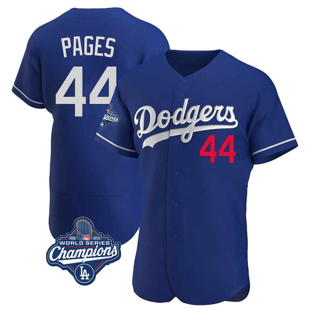 Trusc LA.Dodgers #44 Andy Pages Player Royal World Series Meet Limited Elite Home Stitched Jerseys